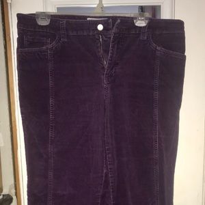 Purple corduroy pants Size 12